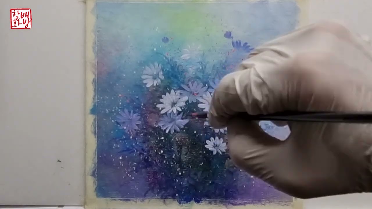 [#43.꽃] 구절초 쉽게 그리기 | 유화 | Oil Painting | Acrylic Painting