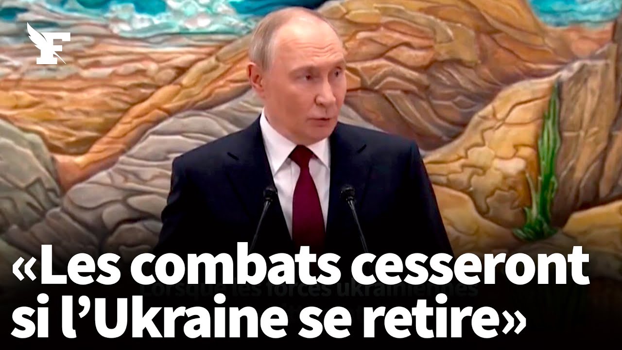 Poutine déclare que la Russie «cessera les hostilités» si l'Ukraine se retire