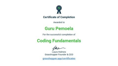 Belajar Coding untuk Pemula | Grasshopper | Dapat Sertifikat Fundamentals 1