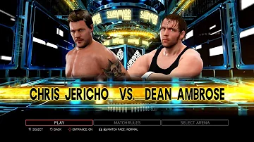 WWE 2K17 PS3 - Chris Jericho VS Dean Ambrose - KO Match [2K][mClassic]