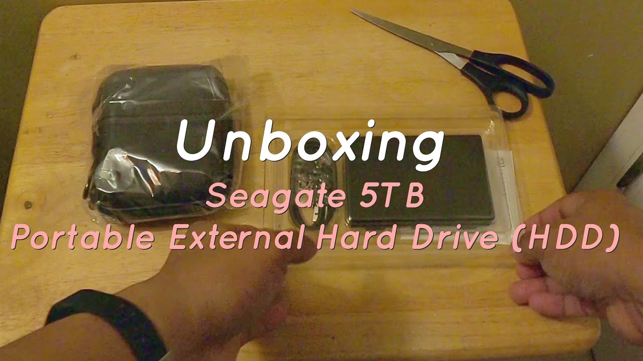 Unboxing Seagate 5TB Portable External HDD | Where I Make My Videos From And Save To