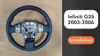 Infiniti G35 2003-2006 Steering Wheel Cover Installation Stitchingcover