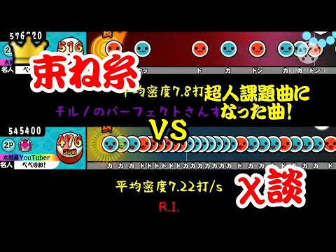 【密度比べ#97】過去に超人の課題曲になったことがある束ね糸とχ談の密度を比べてみた！