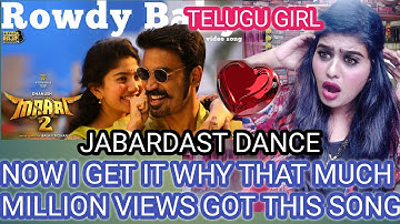" ROWDY BABY " SONG *DHANUSH* REACTION VIDEO BY *TELUGU GIRL* SANGEETA TUTORIAL ANANTAPUR