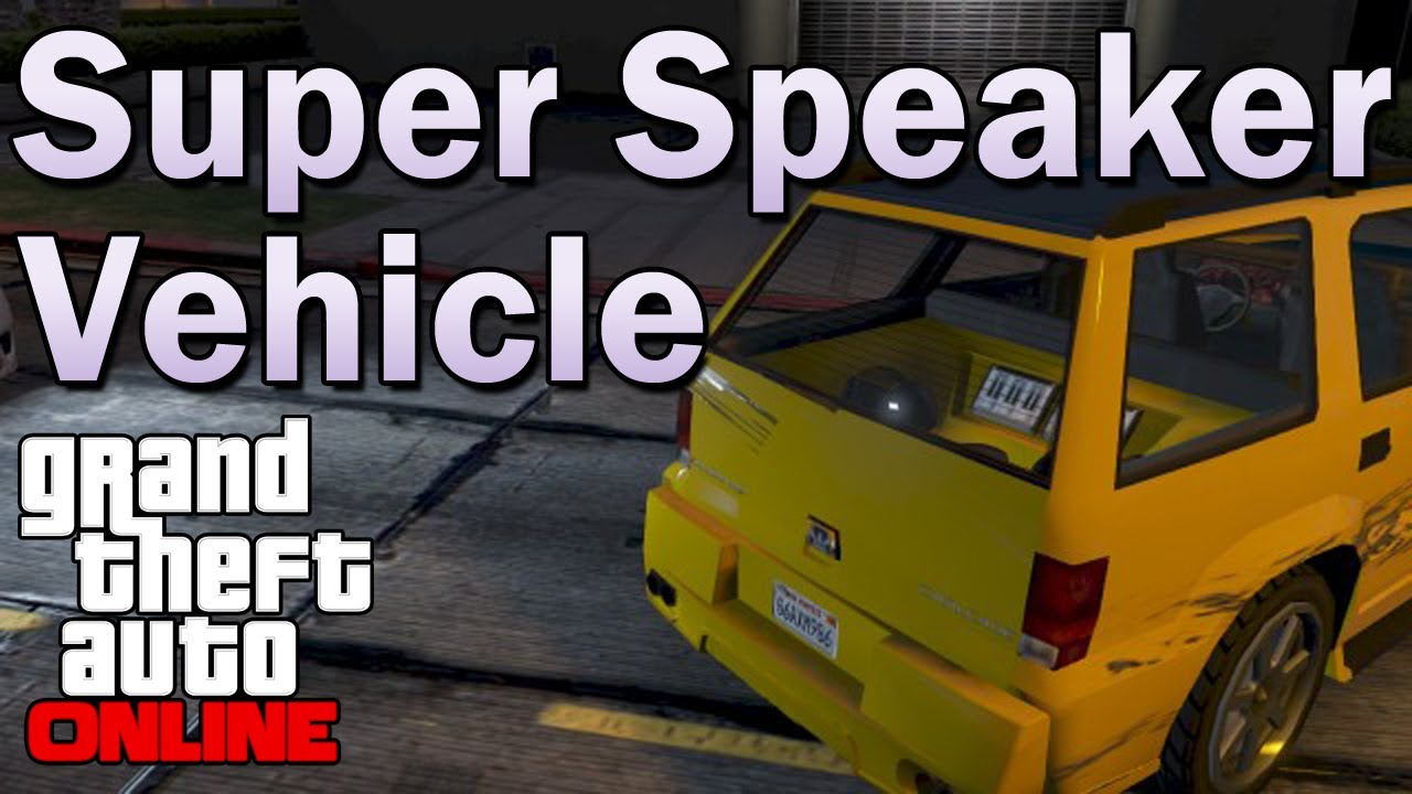 Super Speaker Van in GTA Online! (Custom Sound System Vehicle) YouTube