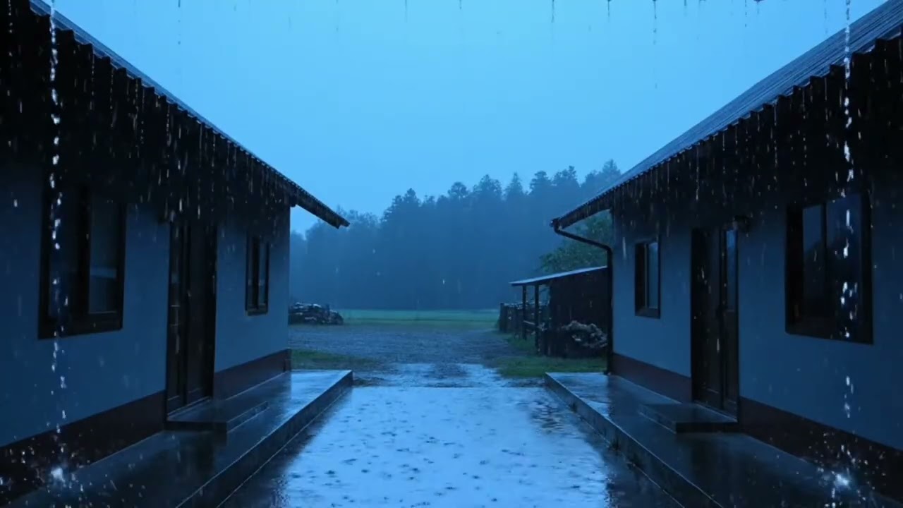 Heavy Rain at Night for Deep Sleep 🌧️ Relaxing Rain Sounds for Insomnia & Stress Relief