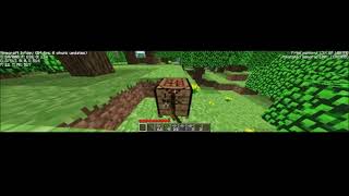 Playing Minecraft Infdev on weird resolution....