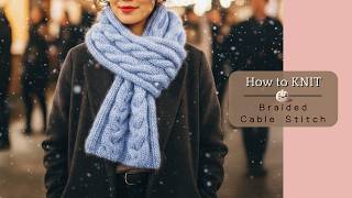 Knitting Tutorial Braided Cable Stitch