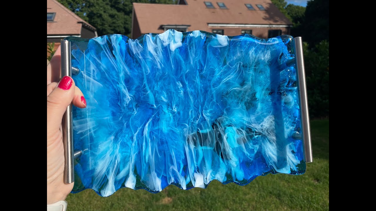 214 - Resin Art - Collaboration with Lisa Wyatt Art - Ocean Trays & Real Struggles - Help needed