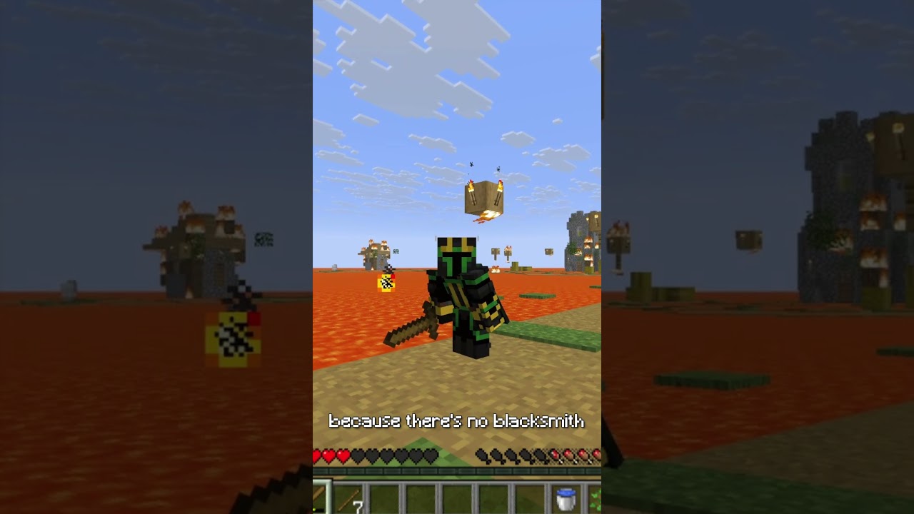 Can I Beat the Lava Only Challenge? #minecraft #shorts #survival