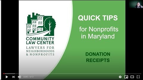 Quick Tip: Donation Receipts