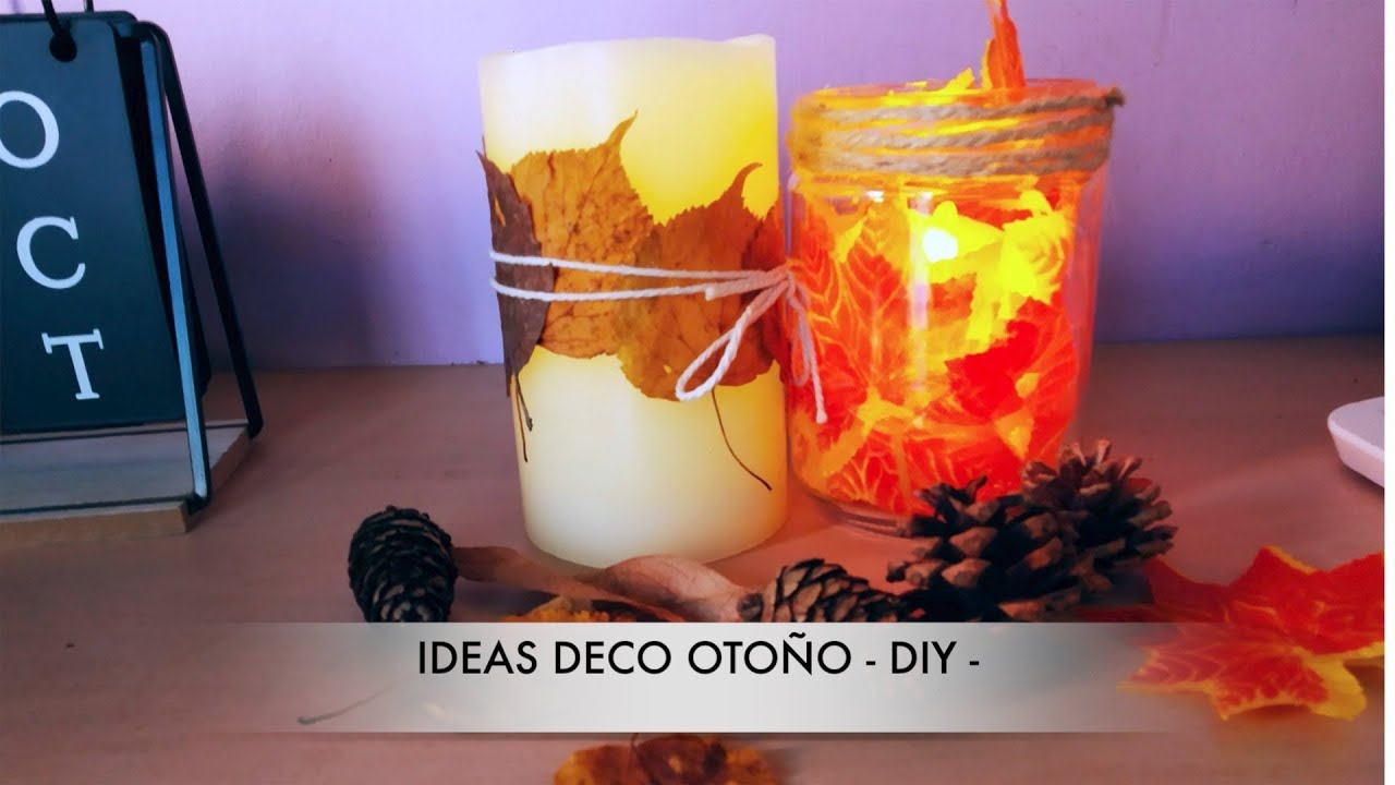 Ideas deco otoño + DIY súper fáciles | Orden, papel y tijera manualidades raudales