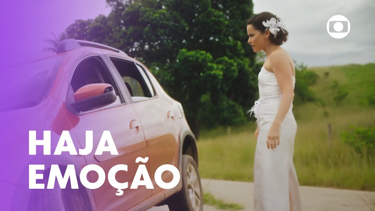 Atolou! O carro que levava Lucinda para o casamento atola na estrada | Terra e Paixão | TV Globo