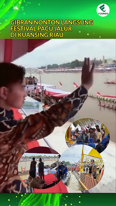 Gibran Watches Pacu Jalur #kuansing #riau #gibran #viral #news #shortvideo