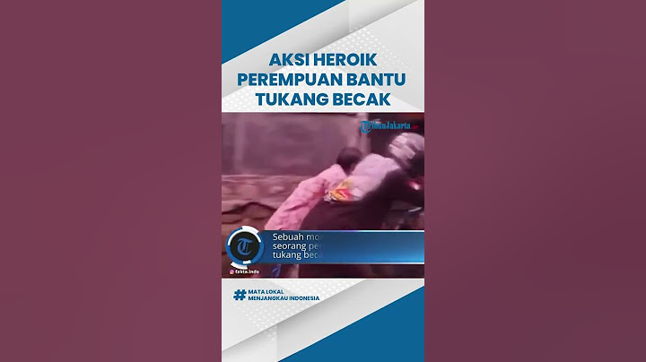 Viral Video Aksi Heroik Seorang Perempuan Bantu Tukang Becak yang Tak Kuat Naik Tanjakkan