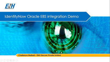 ENH iSecure Identity Now EBS Suite Integration Demo