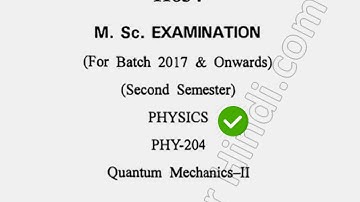 2019 Cdlu MSc Physics 2nd Sem Quantum Physics Question Paper