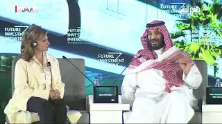 شاهد   محمد بن سلمان يصحح لرئيس سوفت بنك كلامه حول مكة