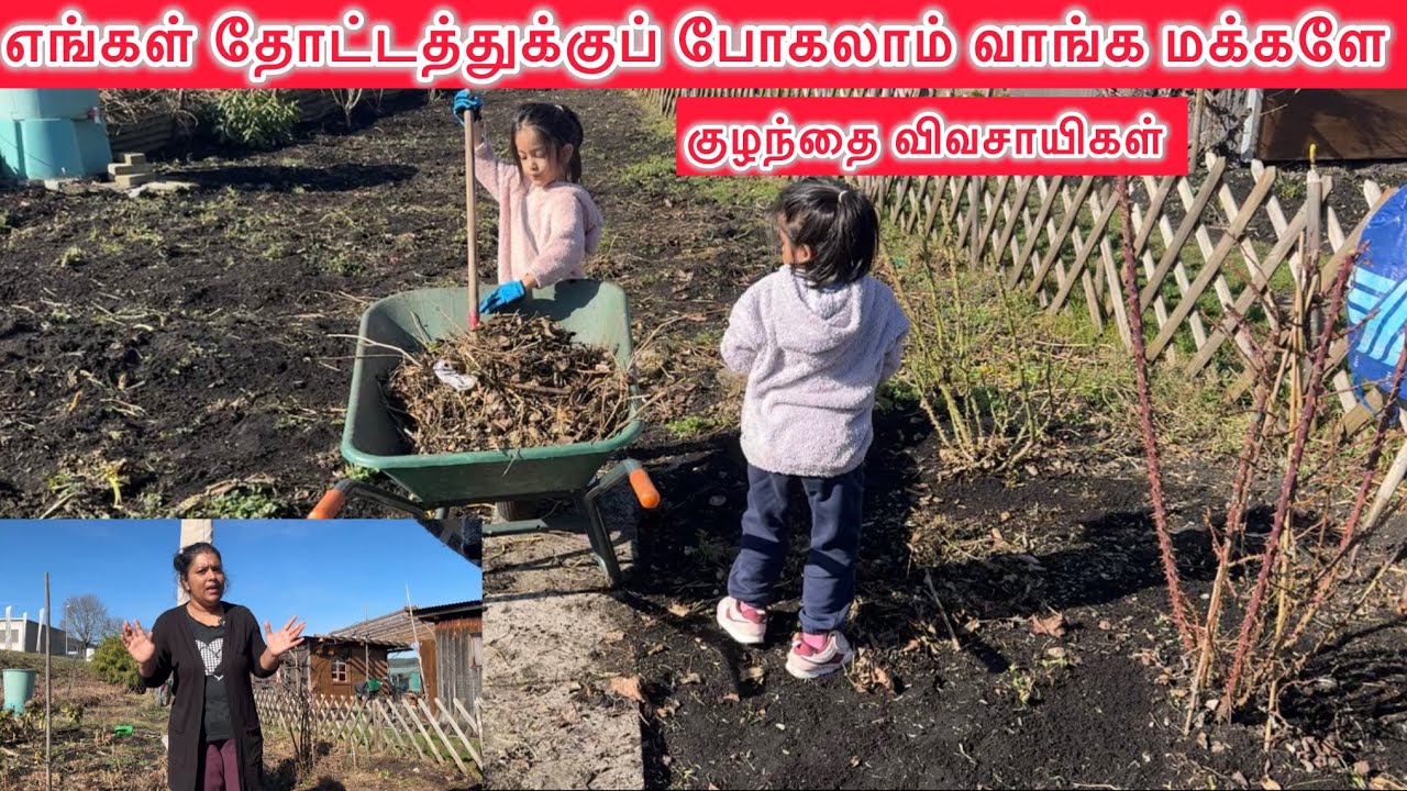 எங்கள் தோட்டத்துக்குப் போகலாம் வாங்க மக்களே🪴 குழந்தை விவசாயிகள் Tamil|swiss life with me 