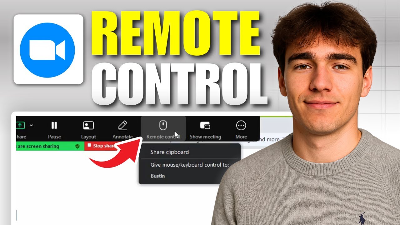 How To Allow Remote Control And Screen Share Access In Zoom On PC (Tutorial 2026)