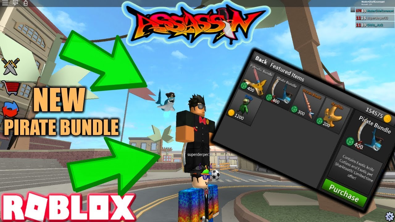 Roblox Assassin New Pirate Bundle 7 4 2018 Quick Look W Superderper33 Youtube - roblox assassin youtube all videos 2018