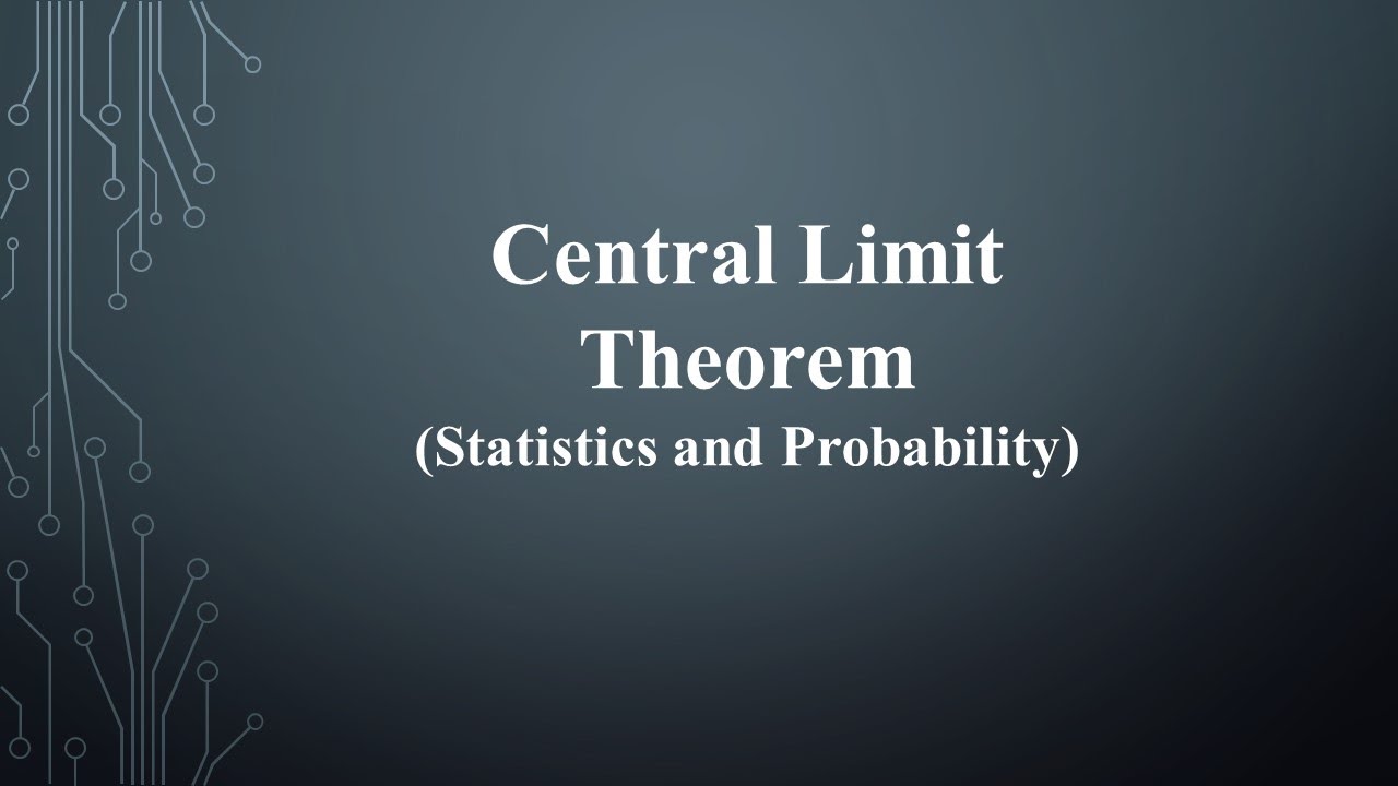 Central Limit Theorem (Statistics and Probability) - YouTube