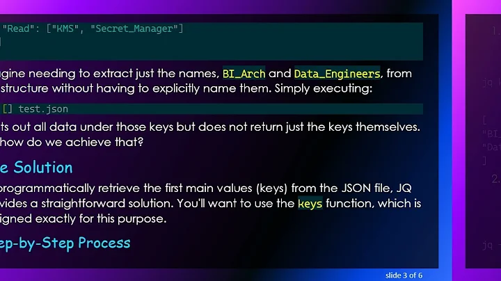 How to Programmatically Extract First Main Values with JQ from JSON