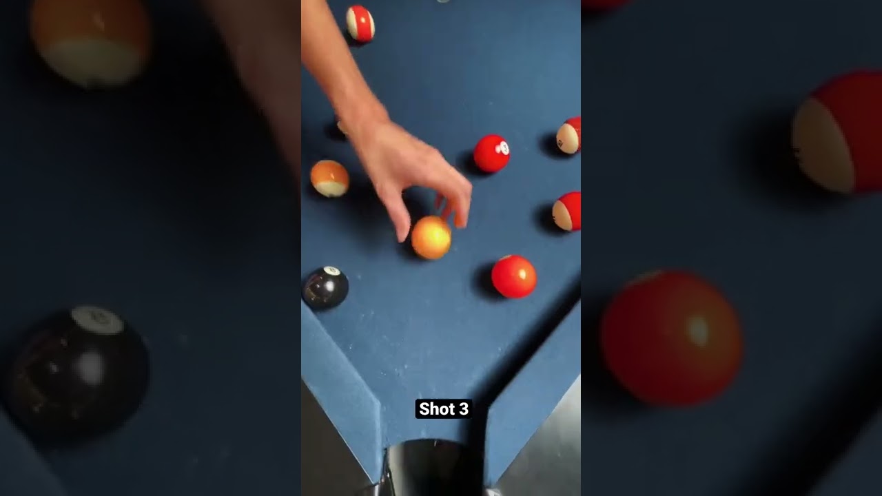I strapped my camera to a pool table stick for this shot.. 😱🤯