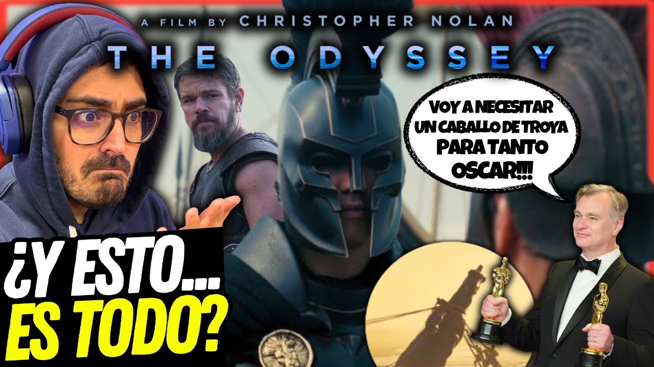 ¿Soy yo, o es un tráiler meh? 🤔 La ODISEA de Christopher Nolan | Teaser reacción y opinión