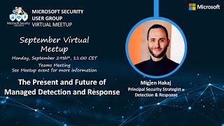 Virtual lunch meetup - Sept 2025  The Present and Future of Managed Detection and Response