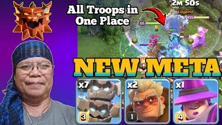 Best Epic Strategy After Update: Th18 Mass Meteor Golem Druids Attack Strategy (Clash Of Clans) screenshot 4