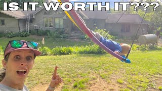 How this swing is holding up after 5 years + live demo! Trekassy 700lb 60 Skycurve Platform Tree Sw