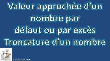 Valeur approchée d
