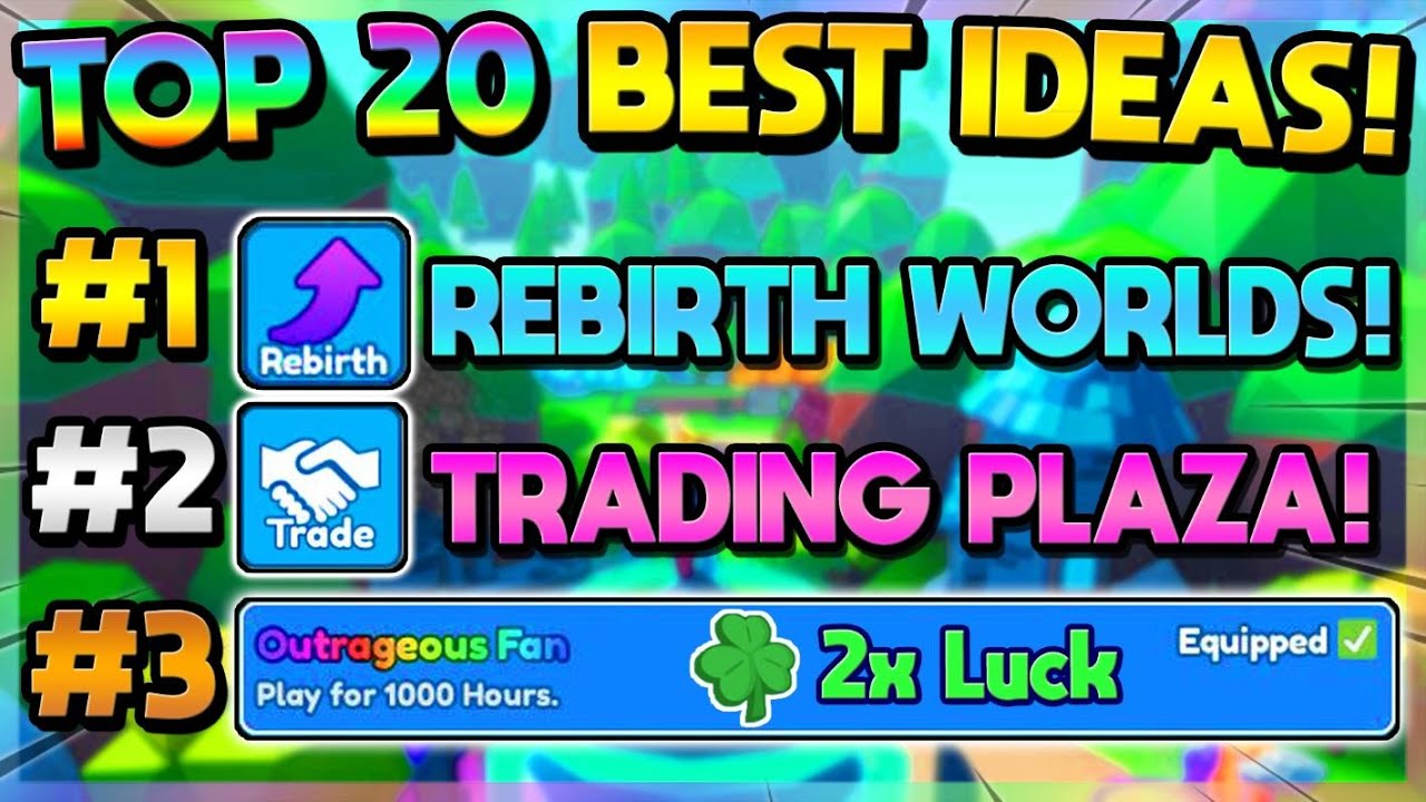 🥇*TOP 20* BEST UPDATE IDEAS FOR MINING SIMULATOR 2!! (Roblox)