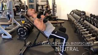 45 Kurzhantel Bizepscurls, Neutral