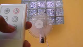 Ventilador De Pared Vec W1655W Control Remoto Inalámbrico