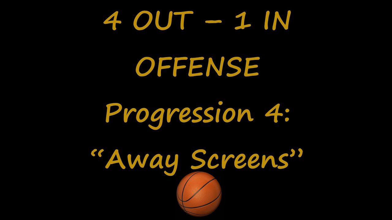 4 out 1 in offense: progression 4 - Away Screens