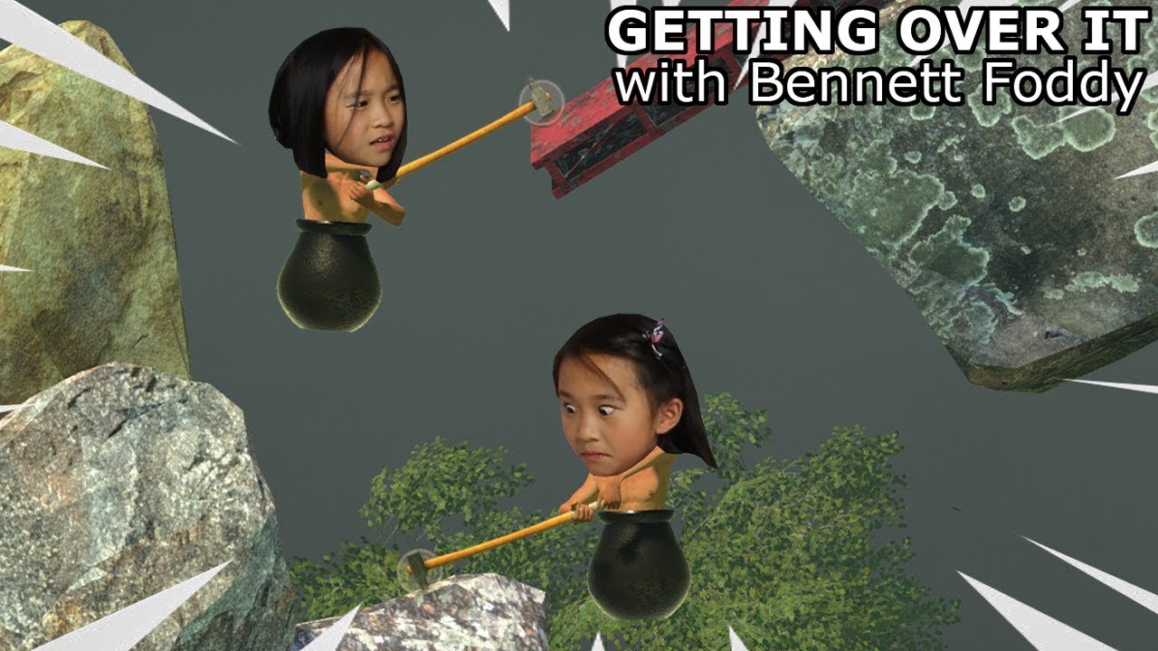 Getting Over It with Bennett Foddy / FIRST TIME RAGE QUITTING! 