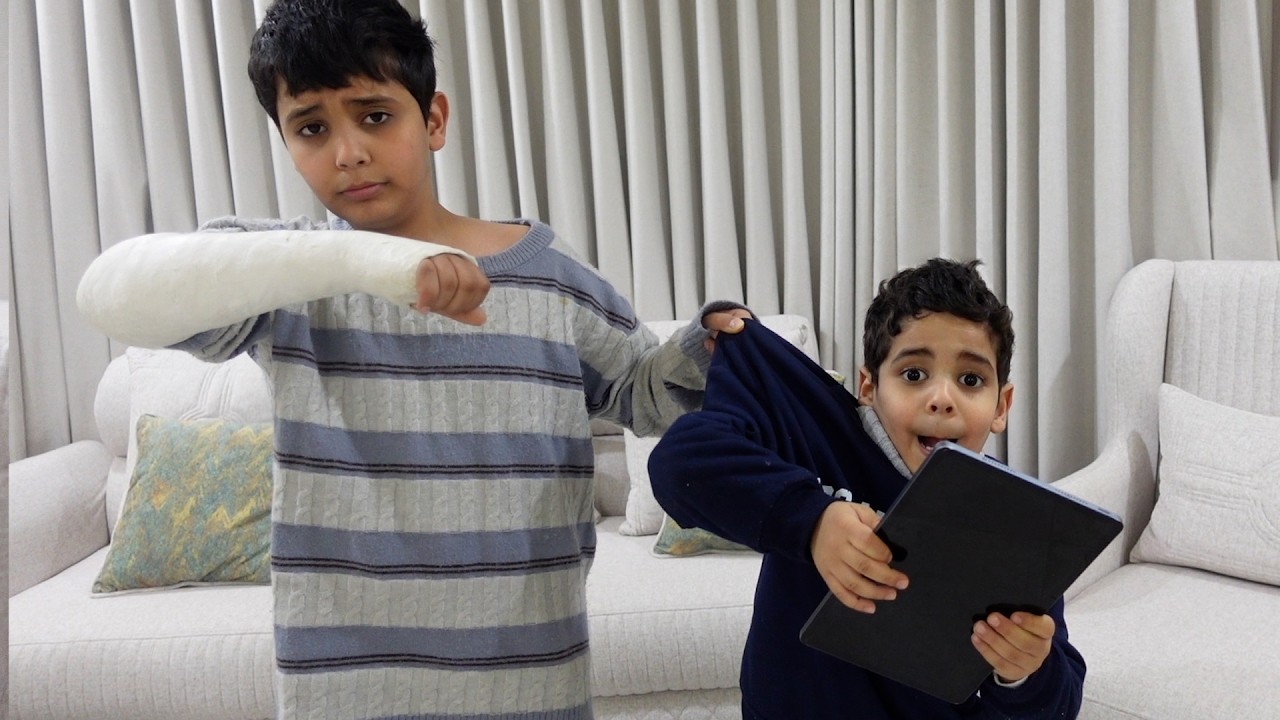 الياس و عبودي يتهاوشون عشان الايباد شوفو ايش صار