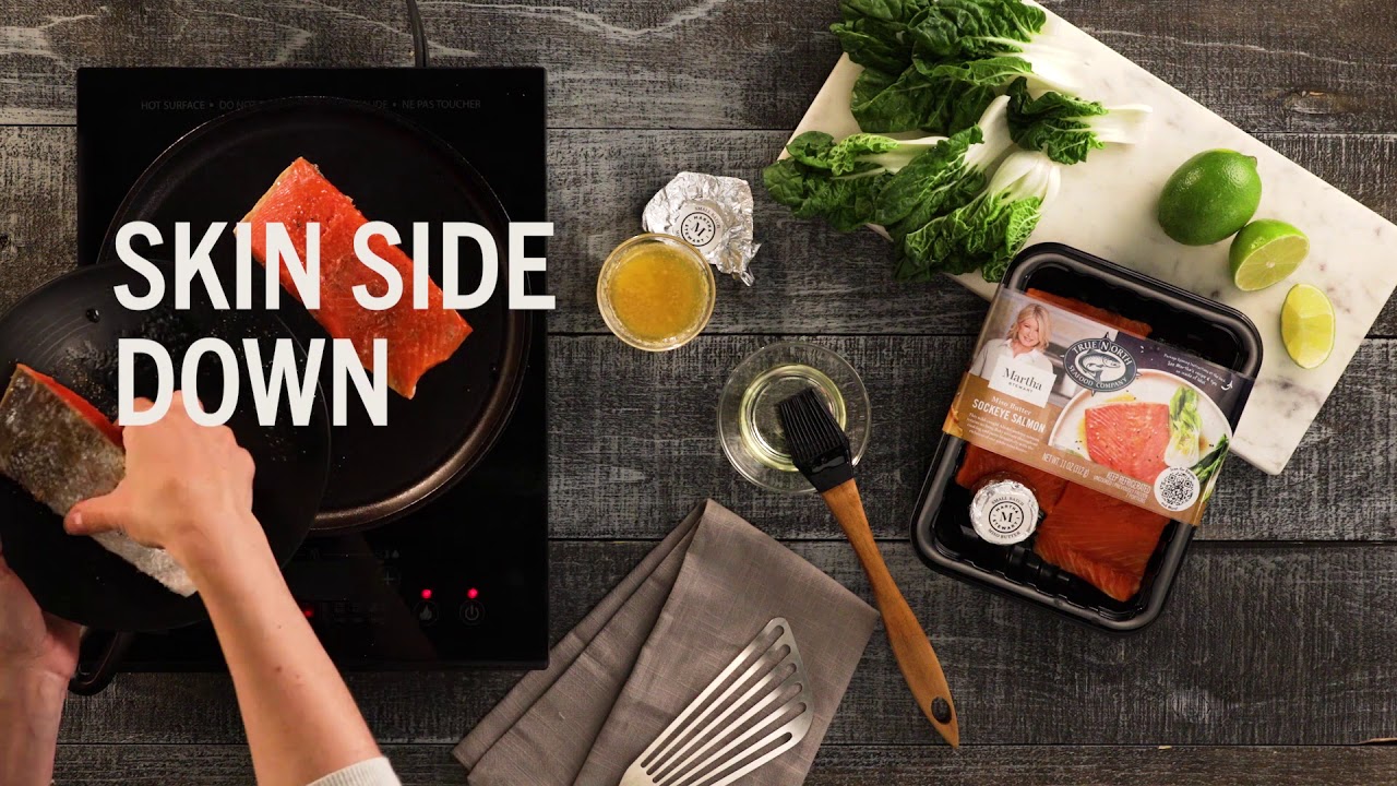 Martha Stewart for True North Seafood | Sockeye Salmon with Miso Butter