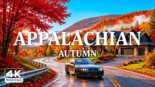 Appalachian Mountains Autumn 4K | Endless Fall Colors, Misty Valleys & Mountain Wilderness