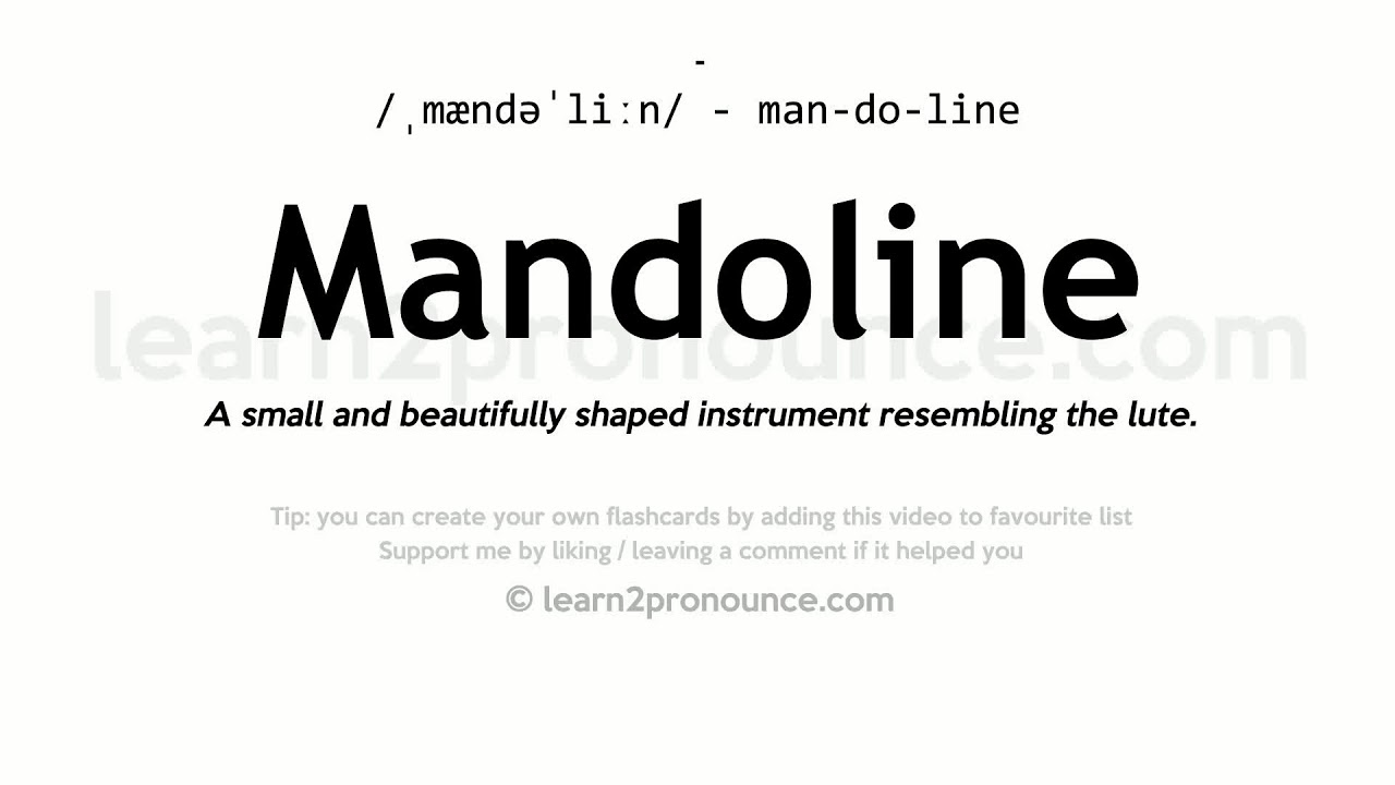 Pronunciation Of Mandoline Definition Of Mandoline YouTube Pronunciation Of Mandoline Definition Of Mandoline YouTube