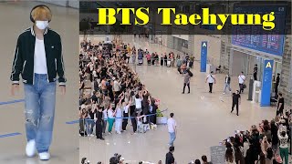 BTS Taehyung Arrival | Wide and Slow Zoom Cam
