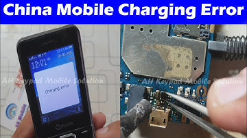 China Mobile Charging Error Problem Solution | QMobile E600 Music | Urdu Hindi