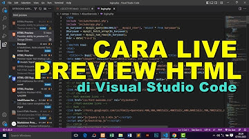 Cara Live Preview HTML di Visual Studio Code