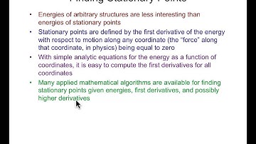CompChem.02.05 The Potential Energy Surface and the Basic Force Field Part III