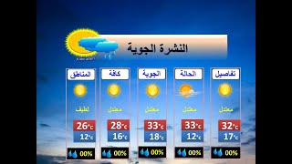 حالة-الطقس | النشرة الجوية الخميس10/06/2021