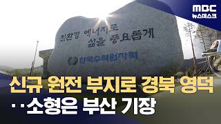 대형 원전 2기 경북 영덕·SMR 부산 기장 후보 부지로 선정 (2026.06.17/뉴스데스크/MBC)