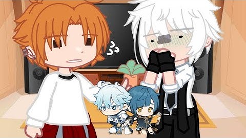 BSD reacts to Tanizaki & Atsushi as Chongyun & Xingqiu | implied taniatsu￼| xingyun