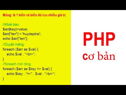 Video: Hàm mảng PHP là gì?